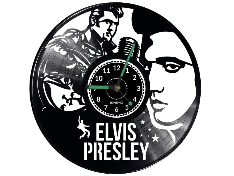 Elvis Presley Vinyl Zegar Ścienny Płyta Winylowa Nowoczesny 
Dekoracyjny Na Prezent Urodziny