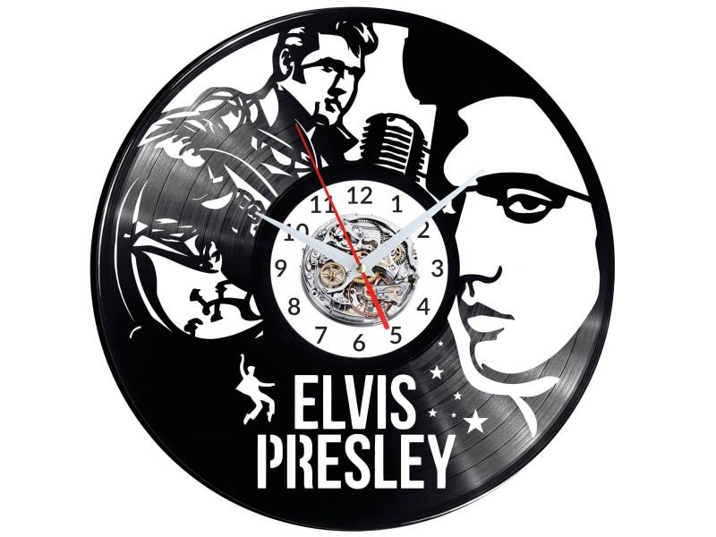 Elvis Presley Vinyl Zegar Ścienny Płyta Winylowa Nowoczesny 
Dekoracyjny Na Prezent Urodziny