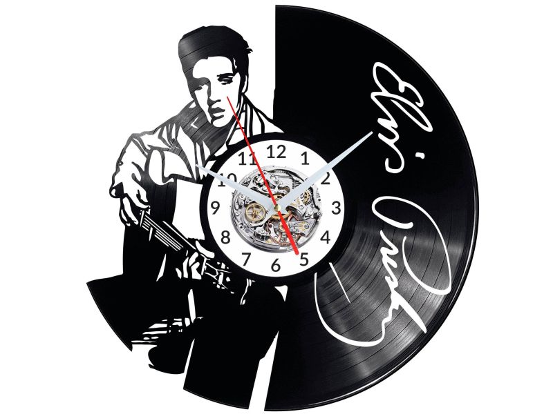 Elvis Presley Vinyl Zegar Ścienny Płyta Winylowa Nowoczesny 
Dekoracyjny Na Prezent Urodziny