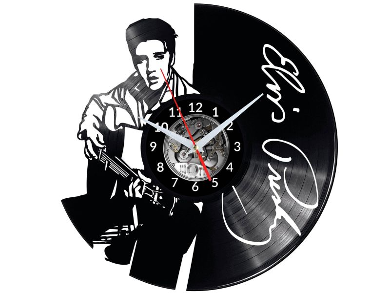 Elvis Presley Vinyl Zegar Ścienny Płyta Winylowa Nowoczesny 
Dekoracyjny Na Prezent Urodziny