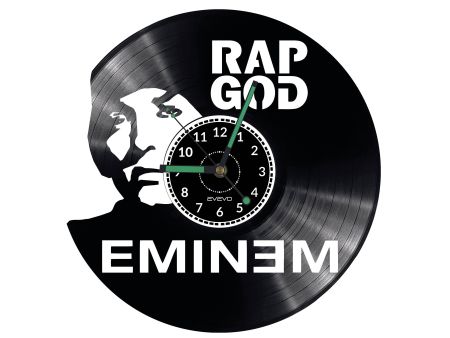 EMINEM Vinyl Zegar Ścienny Płyta Winylowa Nowoczesny 
Dekoracyjny Na Prezent Urodziny