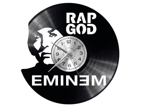 EMINEM Vinyl Zegar Ścienny Płyta Winylowa Nowoczesny 
Dekoracyjny Na Prezent Urodziny