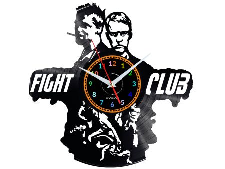 Fight Club Vinyl Zegar Ścienny Płyta Winylowa Nowoczesny 
Dekoracyjny Na Prezent Urodziny