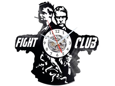 Fight Club Vinyl Zegar Ścienny Płyta Winylowa Nowoczesny 
Dekoracyjny Na Prezent Urodziny