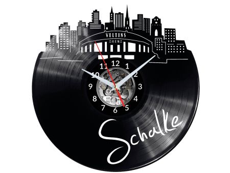 Schallplattenuhr Schalke Vinyl Zegar Ścienny Płyta Winylowa Nowoczesny 
Dekoracyjny Na Prezent Urodziny