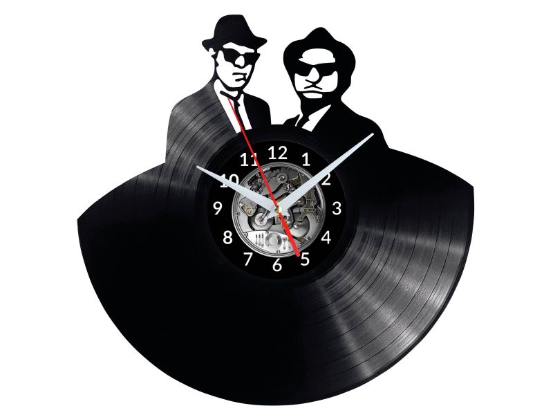 Blues Brothers Vinyl Zegar Ścienny Płyta Winylowa Nowoczesny 
Dekoracyjny Na Prezent Urodziny