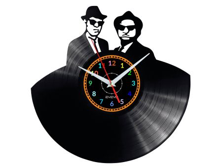 Blues Brothers Vinyl Zegar Ścienny Płyta Winylowa Nowoczesny 
Dekoracyjny Na Prezent Urodziny