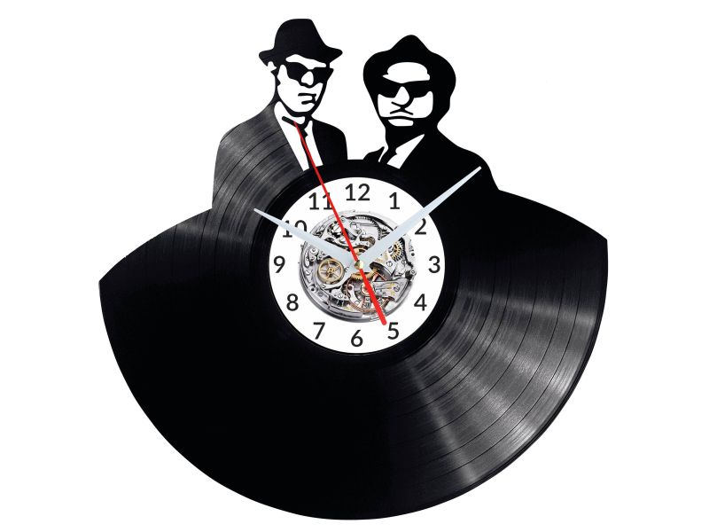 Blues Brothers Vinyl Zegar Ścienny Płyta Winylowa Nowoczesny 
Dekoracyjny Na Prezent Urodziny