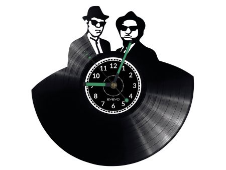 Blues Brothers Vinyl Zegar Ścienny Płyta Winylowa Nowoczesny 
Dekoracyjny Na Prezent Urodziny