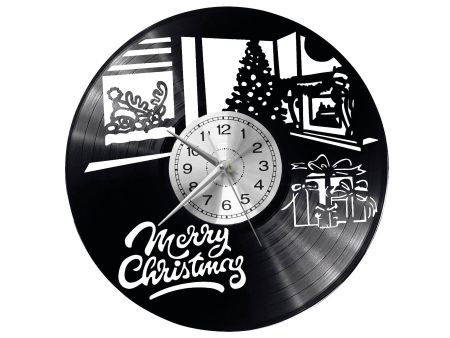 Merry Christmas Vinyl Zegar Ścienny Płyta Winylowa Nowoczesny 
Dekoracyjny Na Prezent Urodziny