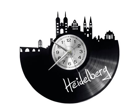 Heidelberg Vinyl Zegar Ścienny Płyta Winylowa Nowoczesny 
Dekoracyjny Na Prezent Urodziny