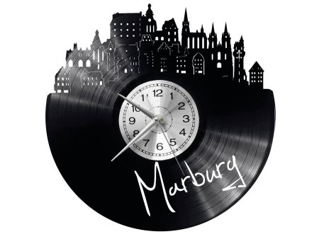 Marburg Vinyl Zegar Ścienny Płyta Winylowa Nowoczesny 
Dekoracyjny Na Prezent Urodziny