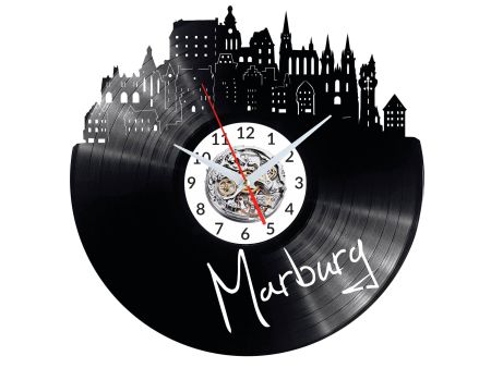 Marburg Vinyl Zegar Ścienny Płyta Winylowa Nowoczesny 
Dekoracyjny Na Prezent Urodziny