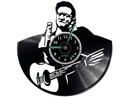 Johnny Cash Vinyl Zegar Ścienny Płyta Winylowa Nowoczesny 
Dekoracyjny Na Prezent Urodziny