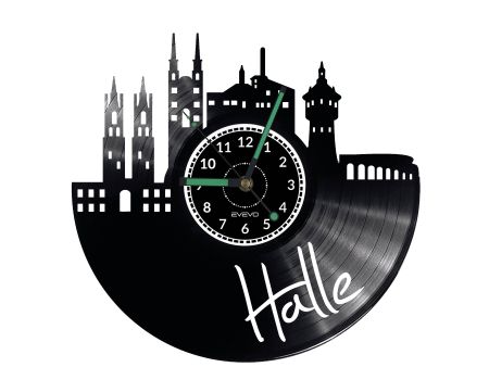 Halle Vinyl Zegar Ścienny Płyta Winylowa Nowoczesny 
Dekoracyjny Na Prezent Urodziny