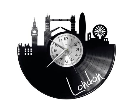 London Vinyl Zegar Ścienny Płyta Winylowa Nowoczesny 
Dekoracyjny Na Prezent Urodziny