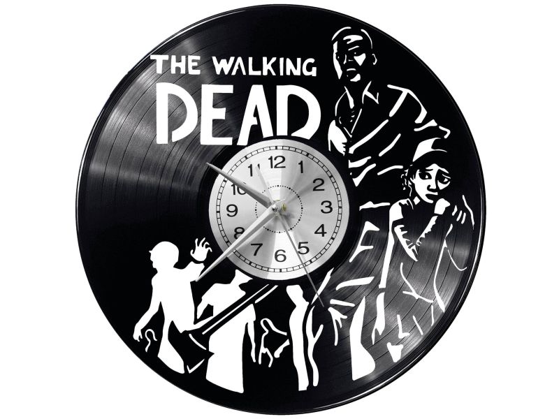 The Walking Dead  Vinyl Zegar Ścienny Płyta Winylowa Nowoczesny 
Dekoracyjny Na Prezent Urodziny