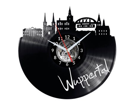 Wuppertal Vinyl Zegar Ścienny Płyta Winylowa Nowoczesny 
Dekoracyjny Na Prezent Urodziny