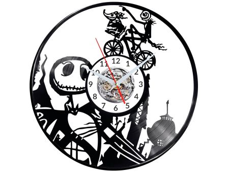 Nightmare before Christmas Vinyl Zegar Ścienny Płyta Winylowa Nowoczesny 
Dekoracyjny Na Prezent Urodziny