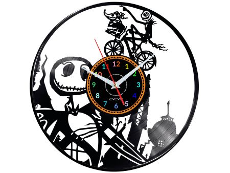 Nightmare before Christmas Vinyl Zegar Ścienny Płyta Winylowa Nowoczesny 
Dekoracyjny Na Prezent Urodziny