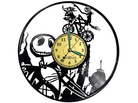 Nightmare before Christmas Vinyl Zegar Ścienny Płyta Winylowa Nowoczesny 
Dekoracyjny Na Prezent Urodziny