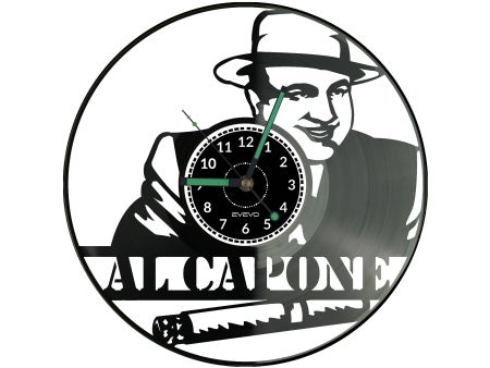 Al Capone Vinyl Zegar Ścienny Płyta Winylowa Nowoczesny 
Dekoracyjny Na Prezent Urodziny