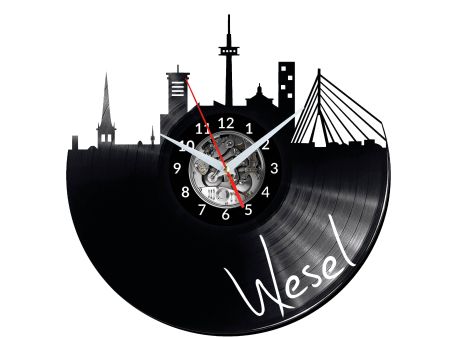 Wesel Vinyl Zegar Ścienny Płyta Winylowa Nowoczesny 
Dekoracyjny Na Prezent Urodziny