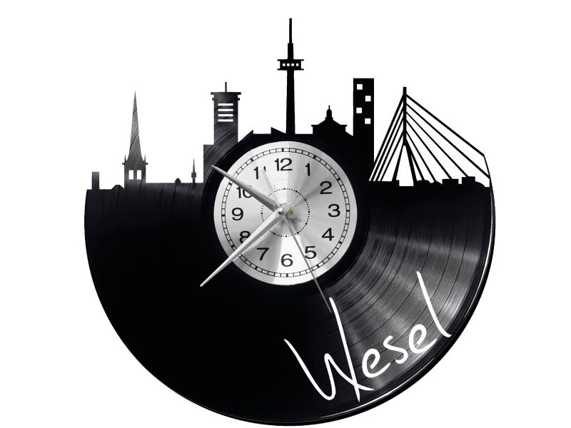 Wesel Vinyl Zegar Ścienny Płyta Winylowa Nowoczesny 
Dekoracyjny Na Prezent Urodziny