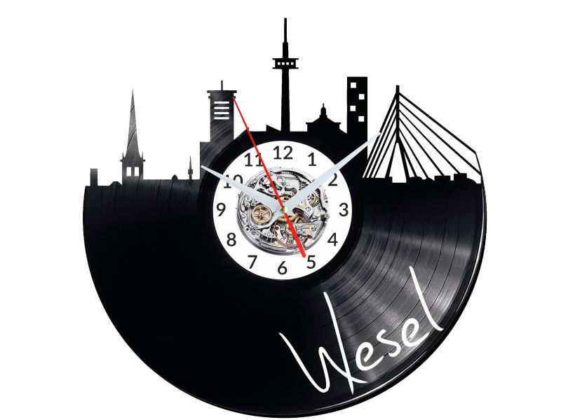 Wesel Vinyl Zegar Ścienny Płyta Winylowa Nowoczesny 
Dekoracyjny Na Prezent Urodziny