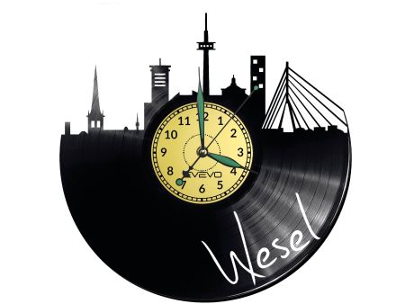 Wesel Vinyl Zegar Ścienny Płyta Winylowa Nowoczesny 
Dekoracyjny Na Prezent Urodziny