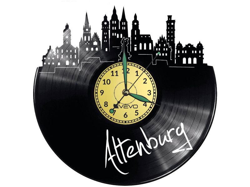 Altenburg Vinyl Zegar Ścienny Płyta Winylowa Nowoczesny 
Dekoracyjny Na Prezent Urodziny