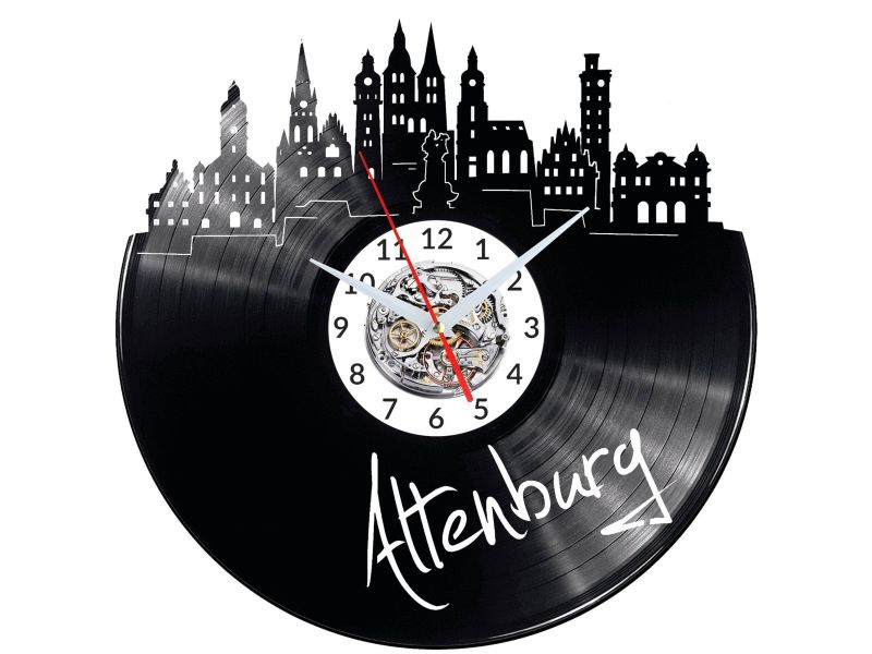 Altenburg Vinyl Zegar Ścienny Płyta Winylowa Nowoczesny 
Dekoracyjny Na Prezent Urodziny