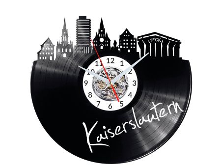 Kaiserslautern Vinyl Zegar Ścienny Płyta Winylowa Nowoczesny 
Dekoracyjny Na Prezent Urodziny