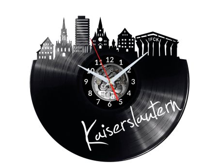 Kaiserslautern Vinyl Zegar Ścienny Płyta Winylowa Nowoczesny 
Dekoracyjny Na Prezent Urodziny