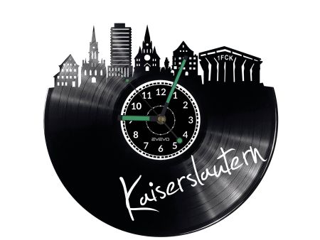 Kaiserslautern Vinyl Zegar Ścienny Płyta Winylowa Nowoczesny 
Dekoracyjny Na Prezent Urodziny