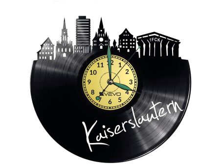 Kaiserslautern Vinyl Zegar Ścienny Płyta Winylowa Nowoczesny 
Dekoracyjny Na Prezent Urodziny