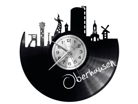 Oberhausen Vinyl Zegar Ścienny Płyta Winylowa Nowoczesny 
Dekoracyjny Na Prezent Urodziny