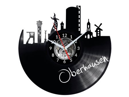 Oberhausen Vinyl Zegar Ścienny Płyta Winylowa Nowoczesny 
Dekoracyjny Na Prezent Urodziny