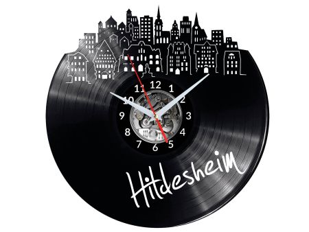 Hildesheim Vinyl Zegar Ścienny Płyta Winylowa Nowoczesny 
Dekoracyjny Na Prezent Urodziny