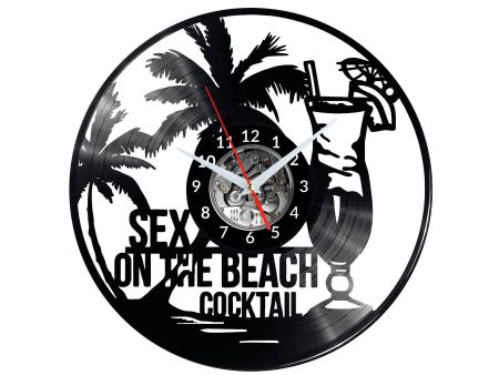 Sex on The Beach Vinyl Zegar Ścienny Płyta Winylowa Nowoczesny 
Dekoracyjny Na Prezent Urodziny