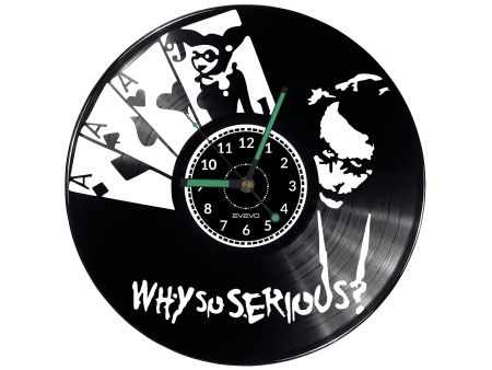 Joker Vinyl Zegar Ścienny Płyta Winylowa Nowoczesny 
Dekoracyjny Na Prezent Urodziny