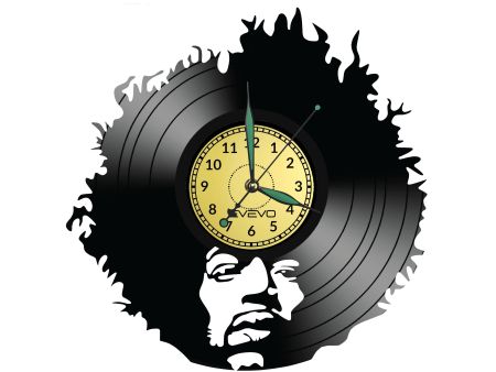 Jimmy Hendrix Vinyl Zegar Ścienny Płyta Winylowa Nowoczesny 
Dekoracyjny Na Prezent Urodziny