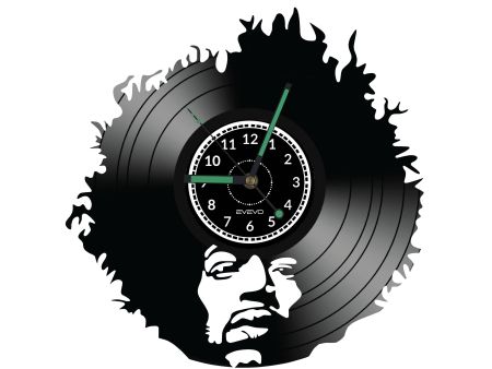 Jimmy Hendrix Vinyl Zegar Ścienny Płyta Winylowa Nowoczesny 
Dekoracyjny Na Prezent Urodziny