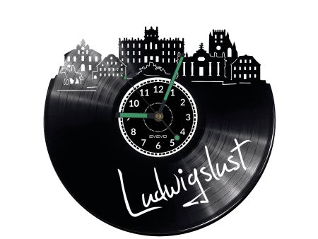 Ludwigslust Vinyl Zegar Ścienny Płyta Winylowa Nowoczesny 
Dekoracyjny Na Prezent Urodziny