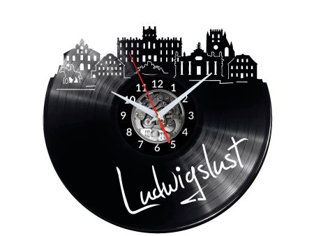 Ludwigslust Vinyl Zegar Ścienny Płyta Winylowa Nowoczesny 
Dekoracyjny Na Prezent Urodziny