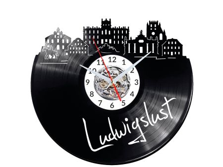 Ludwigslust Vinyl Zegar Ścienny Płyta Winylowa Nowoczesny 
Dekoracyjny Na Prezent Urodziny