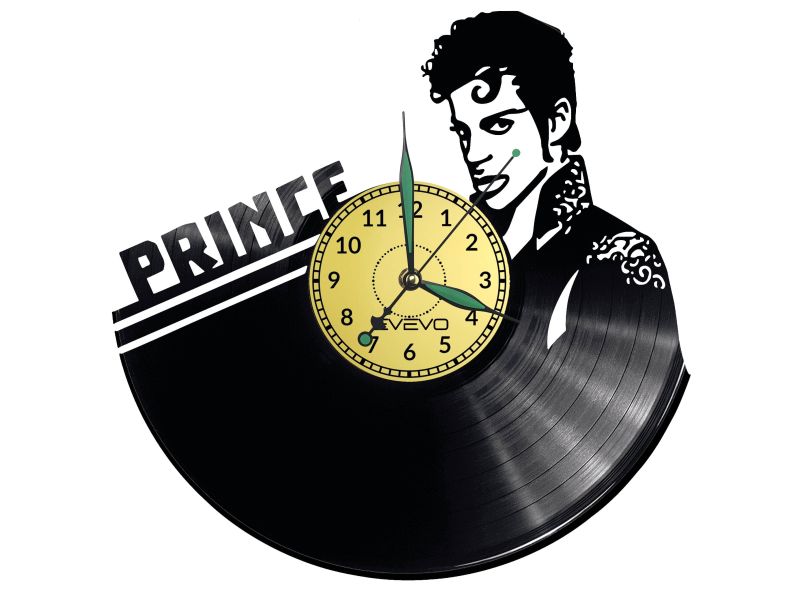 Prince Vinyl Zegar Ścienny Płyta Winylowa Nowoczesny 
Dekoracyjny Na Prezent Urodziny