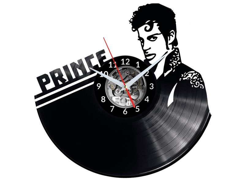 Prince Vinyl Zegar Ścienny Płyta Winylowa Nowoczesny 
Dekoracyjny Na Prezent Urodziny