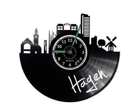 Hagen Vinyl Zegar Ścienny Płyta Winylowa Nowoczesny 
Dekoracyjny Na Prezent Urodziny