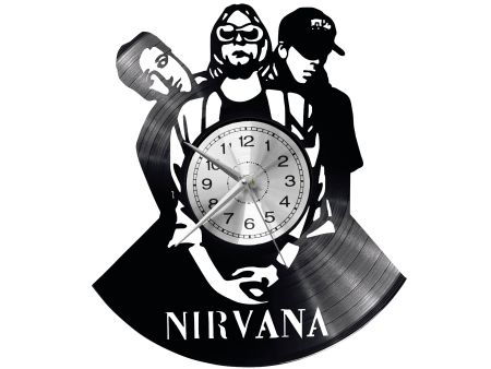 Nirvana Vinyl Zegar Ścienny Płyta Winylowa Nowoczesny 
Dekoracyjny Na Prezent Urodziny